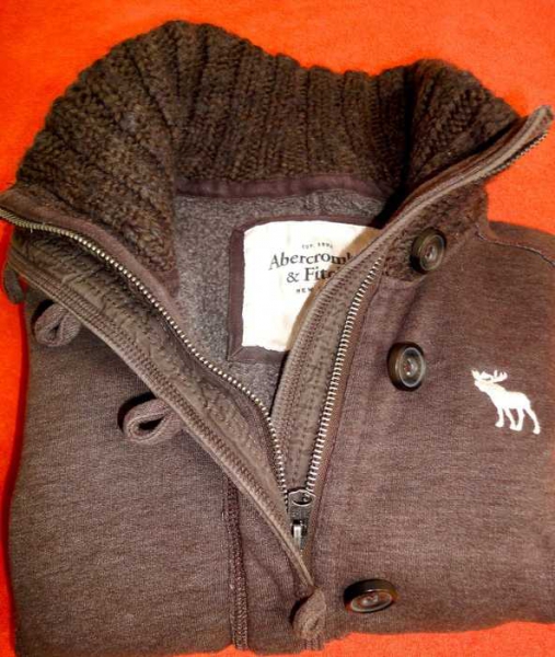 Brauner Abercrombie & Fitch Hoodie Gr. M
