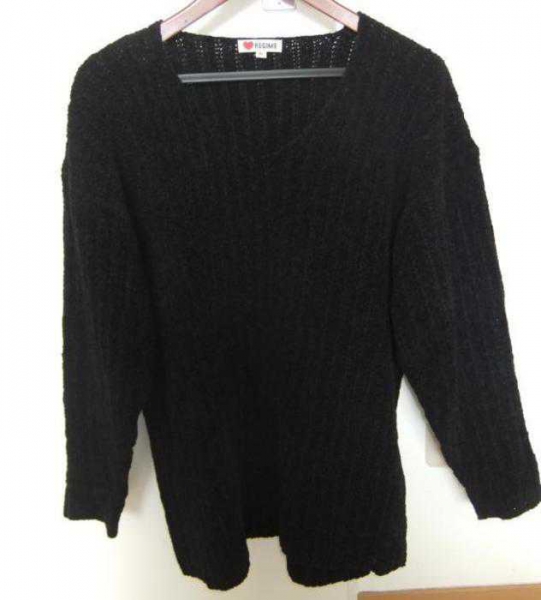  Schwarzer XL Kuschel Pulli Pullover Oversize Gothic