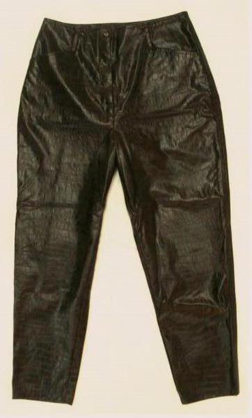 Hose von Together - Im Schlangenledermuster - dunkelbraun - Gr. 40 