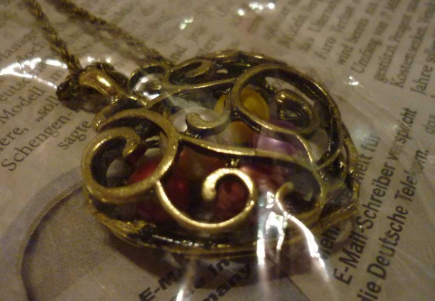 Herz-Kette mit Kugeln