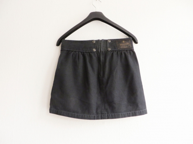 Schwarzer highwaist Faltenrock Gr. S M 36 38 Herrlicher Manufaktur 
