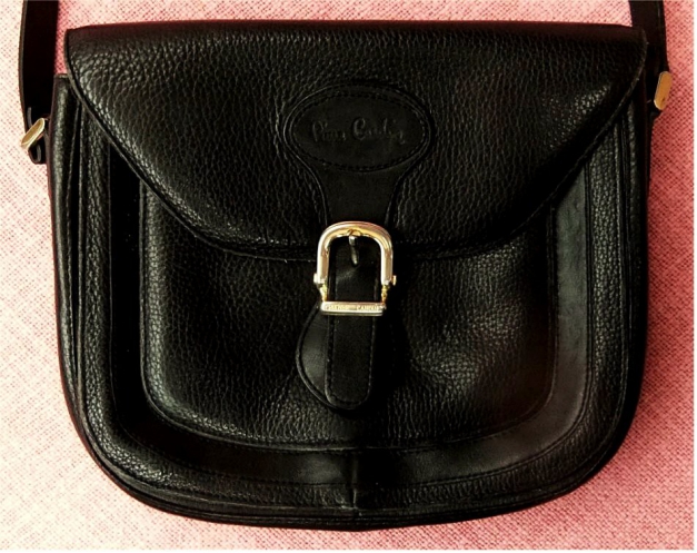 Pierre Cardin Damen-Umhänge-Tasche / Handtasche schwarz 