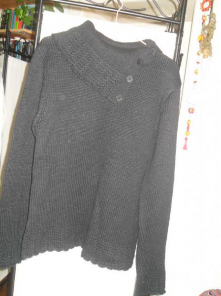 Vintage-Pullover mit schönem Kragen