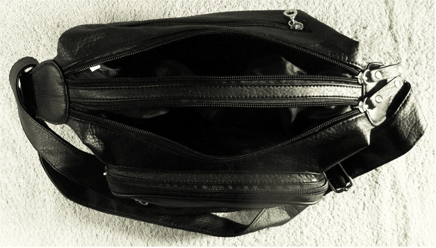 H&D Damen-Umhänge-Tasche / Handtasche schwarz 