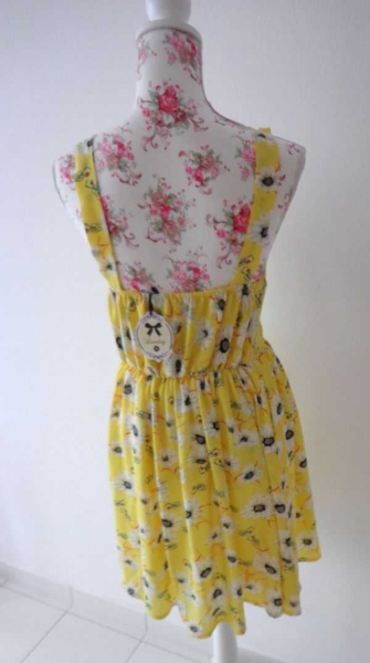 Danity Blumenkleid gelb Gr. L *neu*