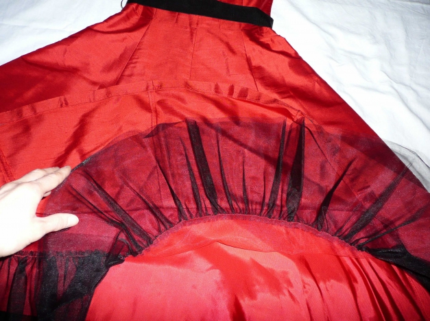 Oasis Bandeau Cocktail Party Kleid 34 XS - S rot Weihnachten Silvester