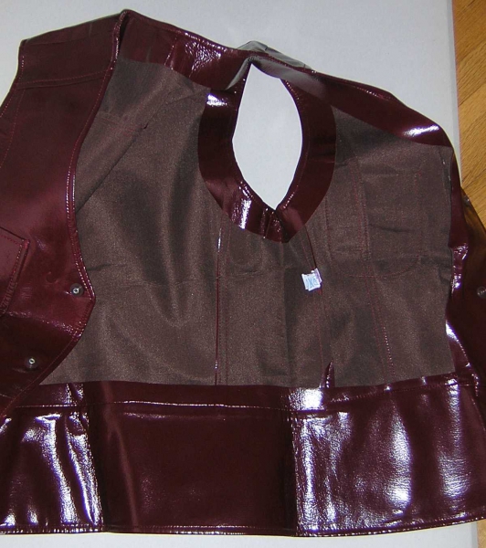 WESTE 60s 70er MOD Lack TOP vintage retro weinrot