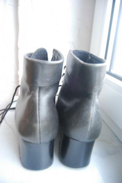 Leder Schnürstiefeletten Schuhe Trendi
