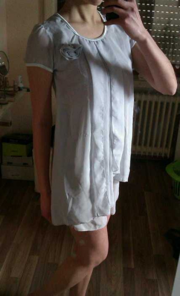 graues kleid (kurz)