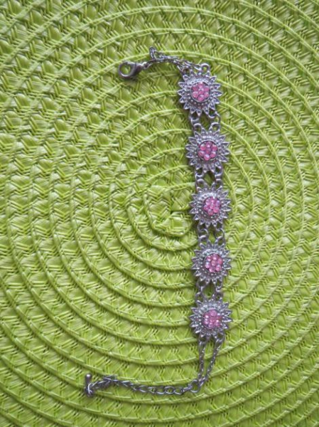 Armband, Modeschmuck in silber, 16 cm - 22 cm lang