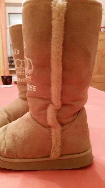 Cremefarbene Snowboots/Winterstiefel von Graceland