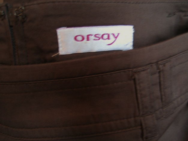 Bahnenrock Godet Form Orsay schokobraun