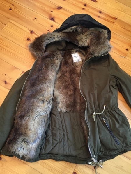Zara TRF Damen Winterjacke Jacke Olive Khaki Gr. M wie neu Zara TRF Damen Winterjacke Jacke Olive Khaki Gr. M wie neu