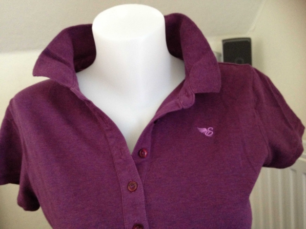 Esprit by EDC Polo T-Shirt Weinrot Gr M