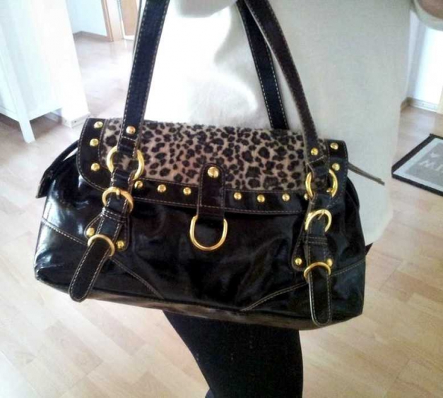 Süsse Tasche mit Leopardfellmuster / David Jones