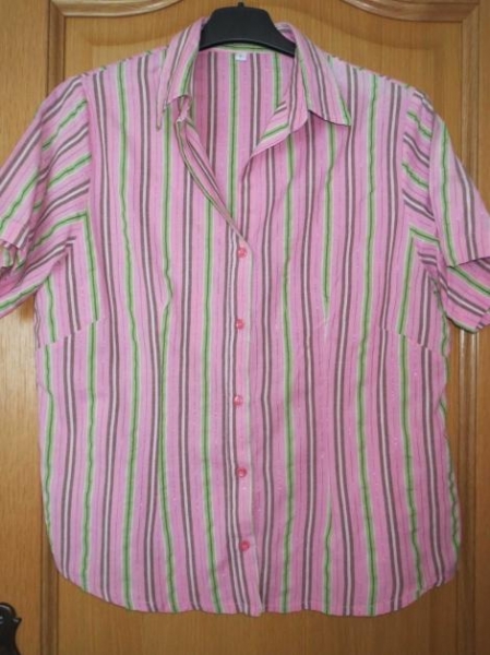 Bluse,Kurzarm,gestreift