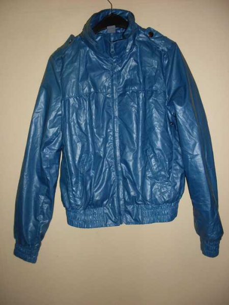 blaue Jacke
