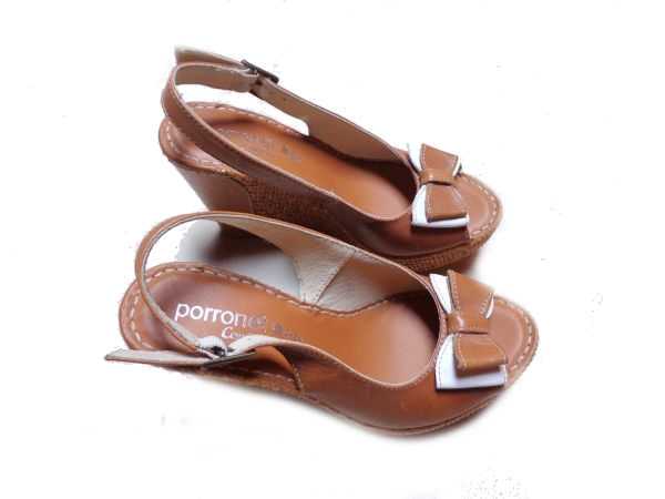 Designer Wedges Keilabsatz mit Schleife Gr. 36 *neu*