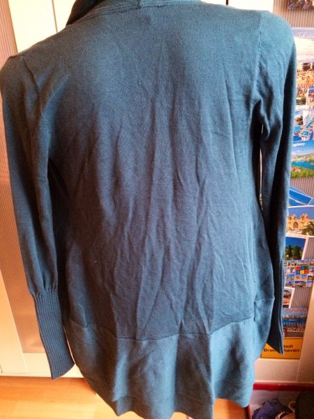 Zero cardigan Petrol türkis blau 