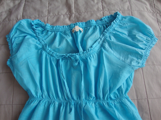 Sommerbluse blau