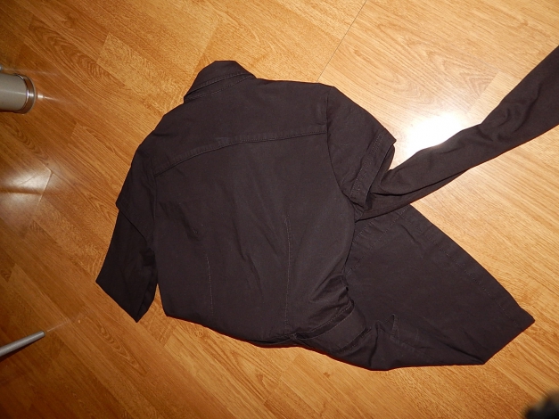 Neue Jeans bluse schwarz Gr. 38 Long mit Gürtel von s. Oliver