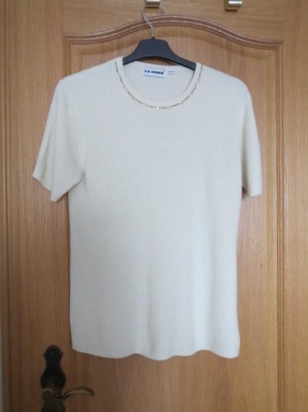 Twin-Set,weiß-creme,verziert,sehr schick