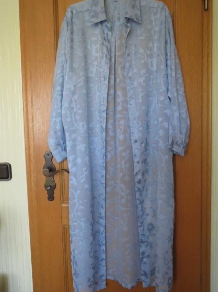3-Teiler, Kleid, Bluse, Longbluse, hellblau, Gr.42/44, neu