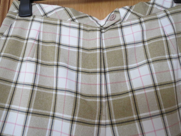 Hose(Stoffhose),beige-weiß,kariert