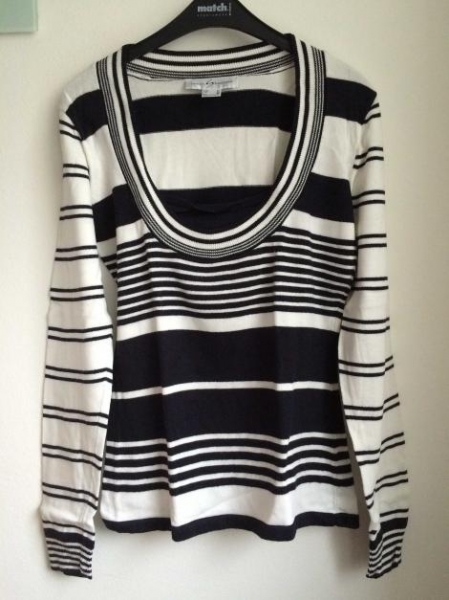 Ringelpullover dunkelblau sexy