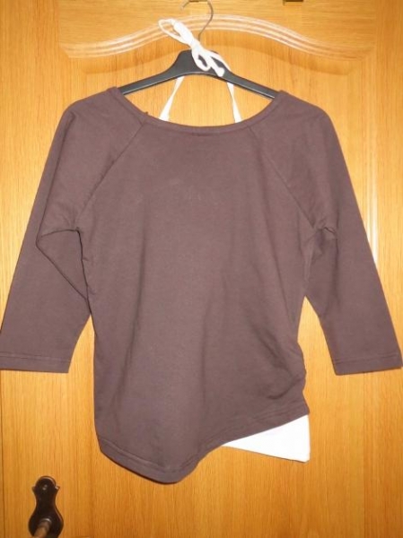 Shirt, 2-in-1 Optik, Gr.42/M, braun
