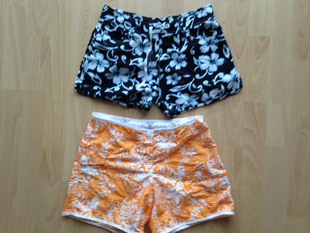 Badeshort, Hose, Short schwarz