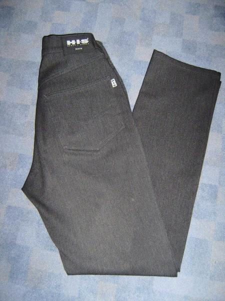 HIS High Waist Hose, anthrazit bzw. dunkelgrau Gr. 36 – 29, gerader Schnitt