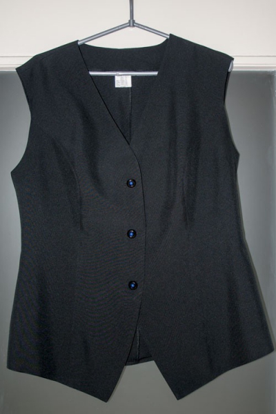 Schwarze Anzugweste Weste vintage