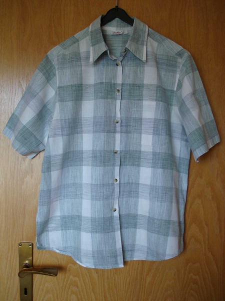karierte Sommerbluse, Gr. 40/42
