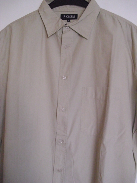 L.O.G.G. by H&M Herren Hemd Gr. XL Kurzarm natur Topzustand