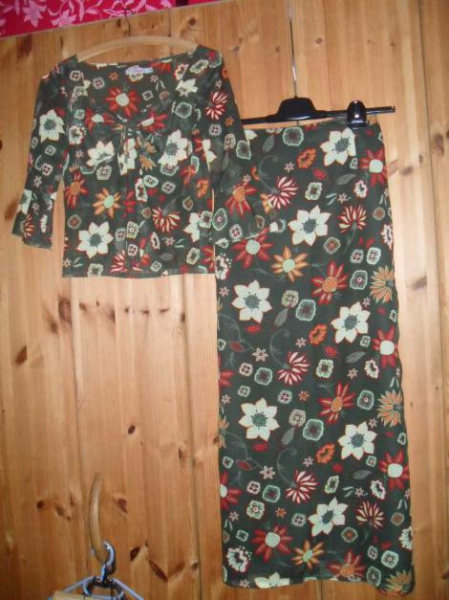 2teiliges Maxikleid