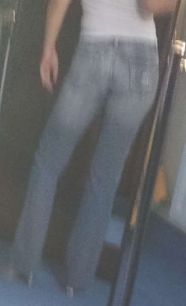 Sexy Hüft-Jeans mit toller Applikation