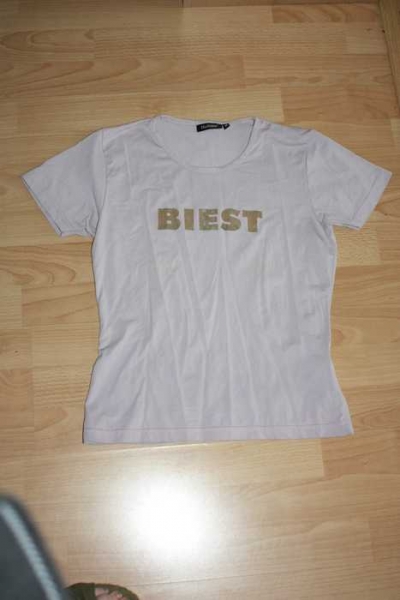 Blassrosa T-Shirt, Biest, Gr. M, Madonna