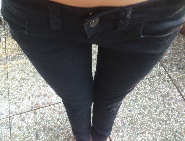 Schwarze Röhrenjeans Röhrenhose Skinnyjeans