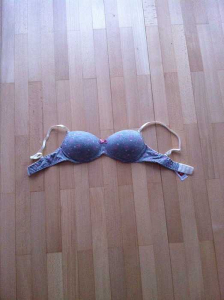 sexy rosa/weiß/grauer BH