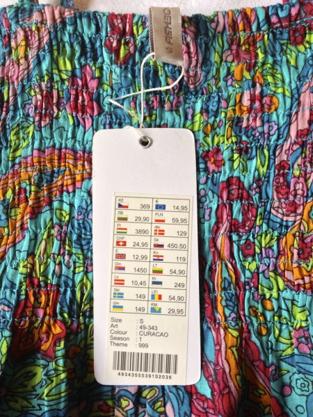 Schönes Top mit sommerlichem Muster