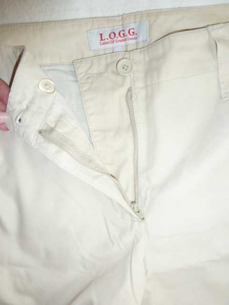 beige / creme - Stoffhose - H & M / L.O.G.G. - Größe 36