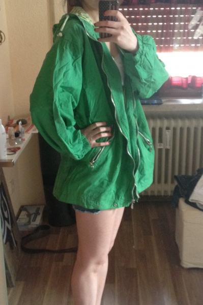 grüne Jacke
