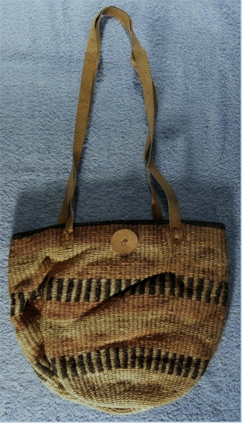 Umhängetasche aus Natur-Cord - ca. 33 cm breit / 30 cm lang