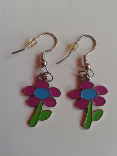 Bunte Blumen Ohrringe