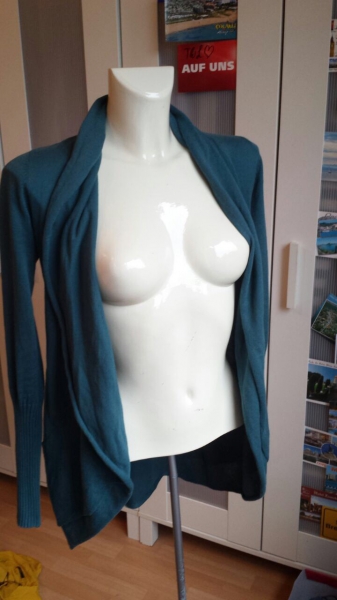 Zero cardigan Petrol türkis blau 