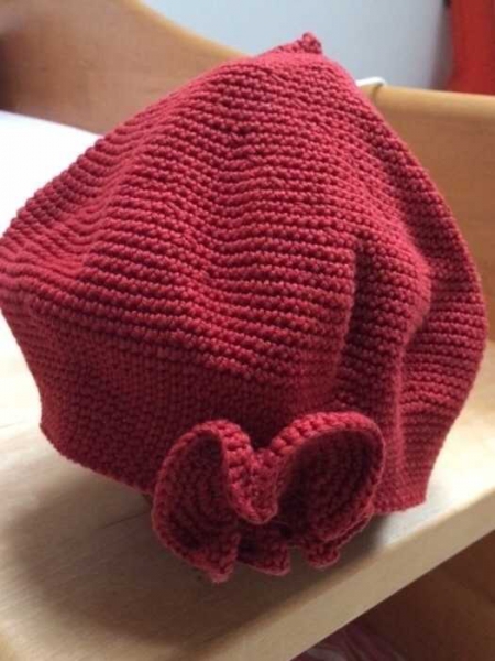 Rote Häkelmütze BERTE