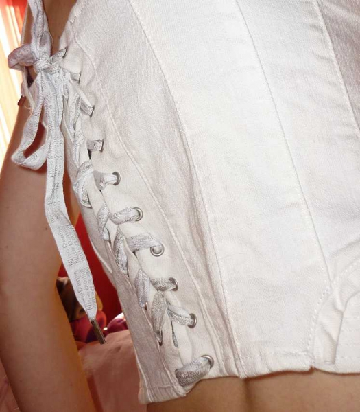 Bustier-Top aus Jeans