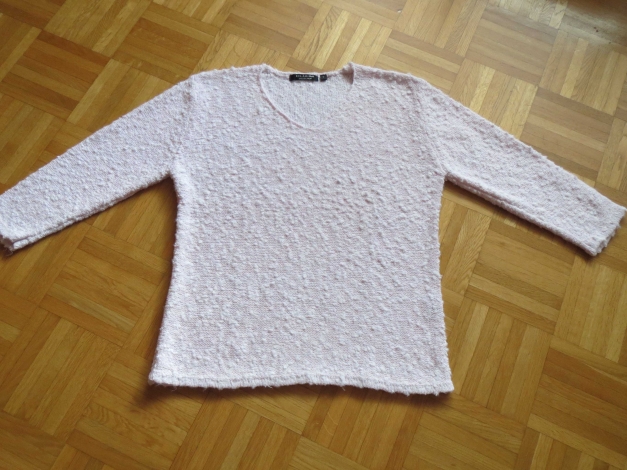 Pullover,V-Ausschnitt,hellrosa
