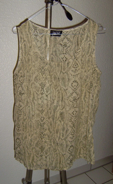 Leichtes Sommer Top Gr. 38-40 beige oliv von Jean Paul